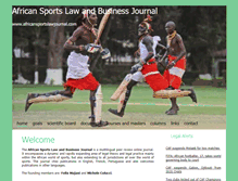 Tablet Screenshot of africansportslawjournal.com